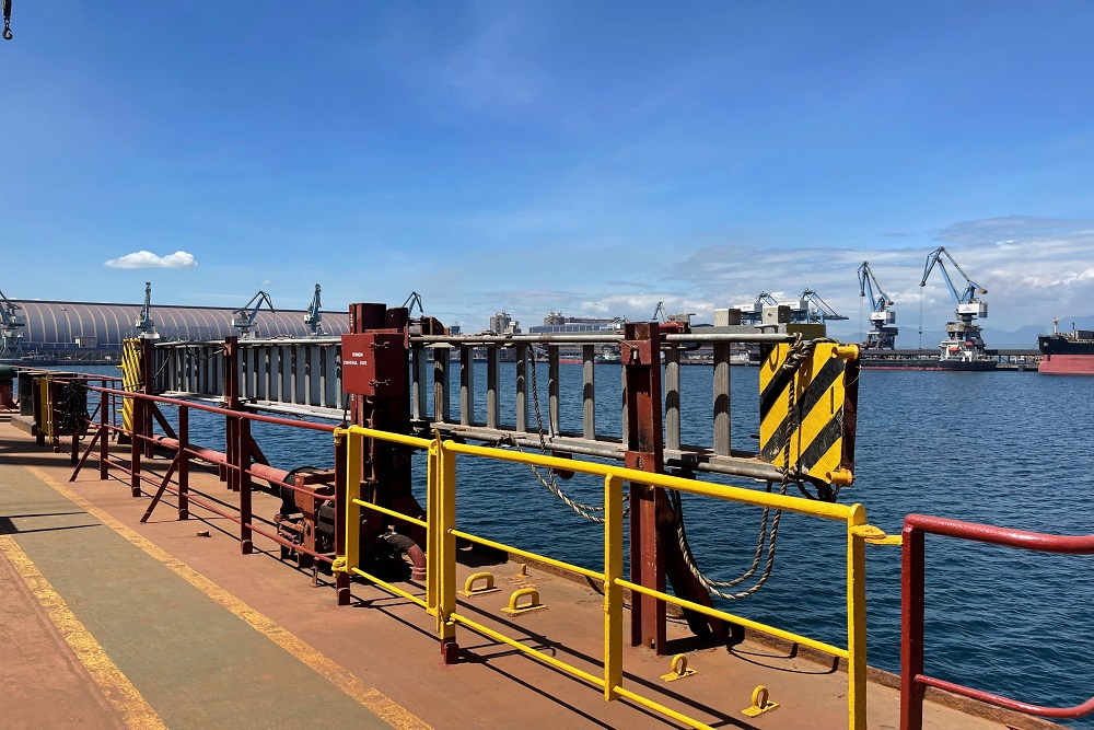 Dung Quat Port Vietnam and surrounding marine facilities