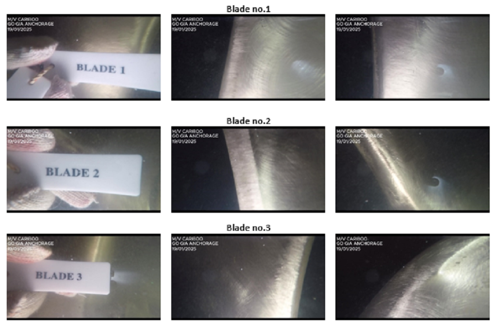 VNS underwater propeller polishing at Go Gia Anchorage, Vietnam